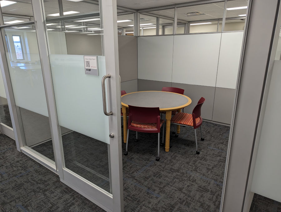 Photo of a group study room